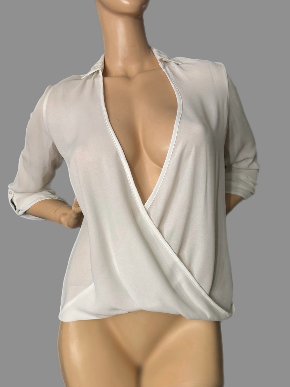 Charlotte Russe Ivory/Light  Blouse